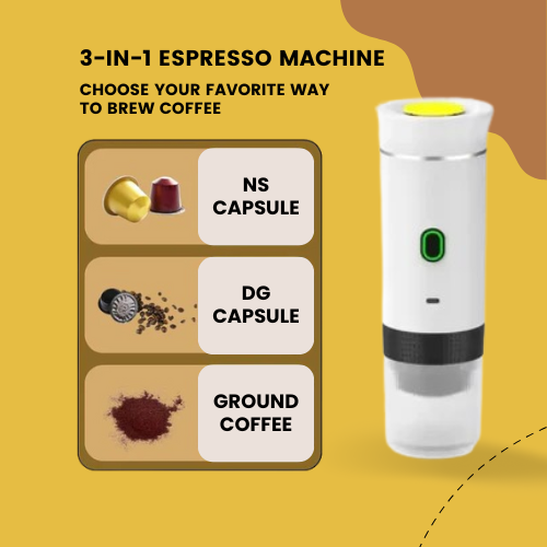 Caffizmo™ 3-in-1 Espresso Maker