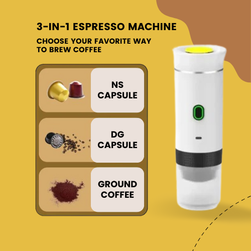 3-in-1 Portable Espresso Maker